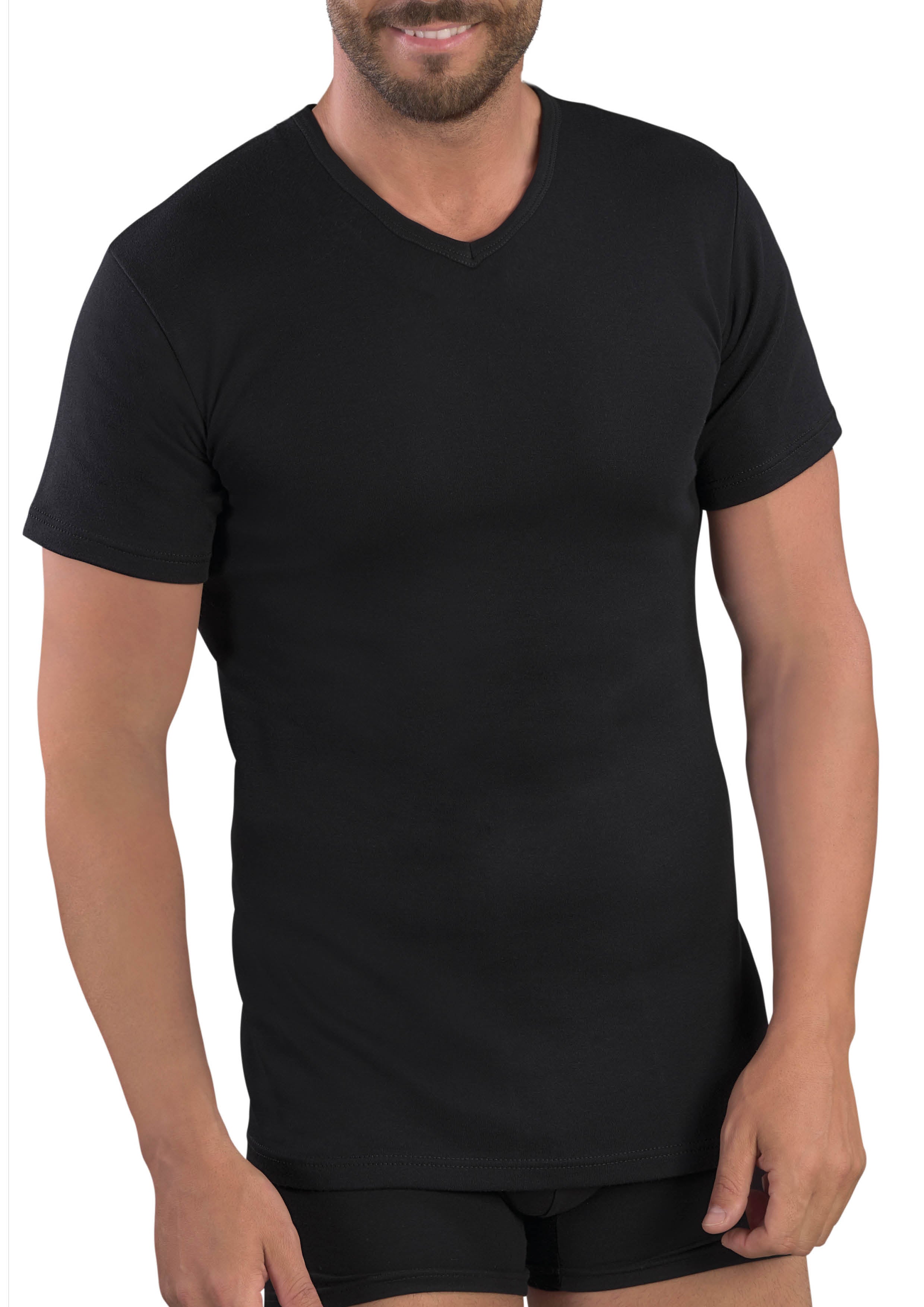 MAGLIA TERMICA MEZZA MANICA UOMO COLLO A PUNTA