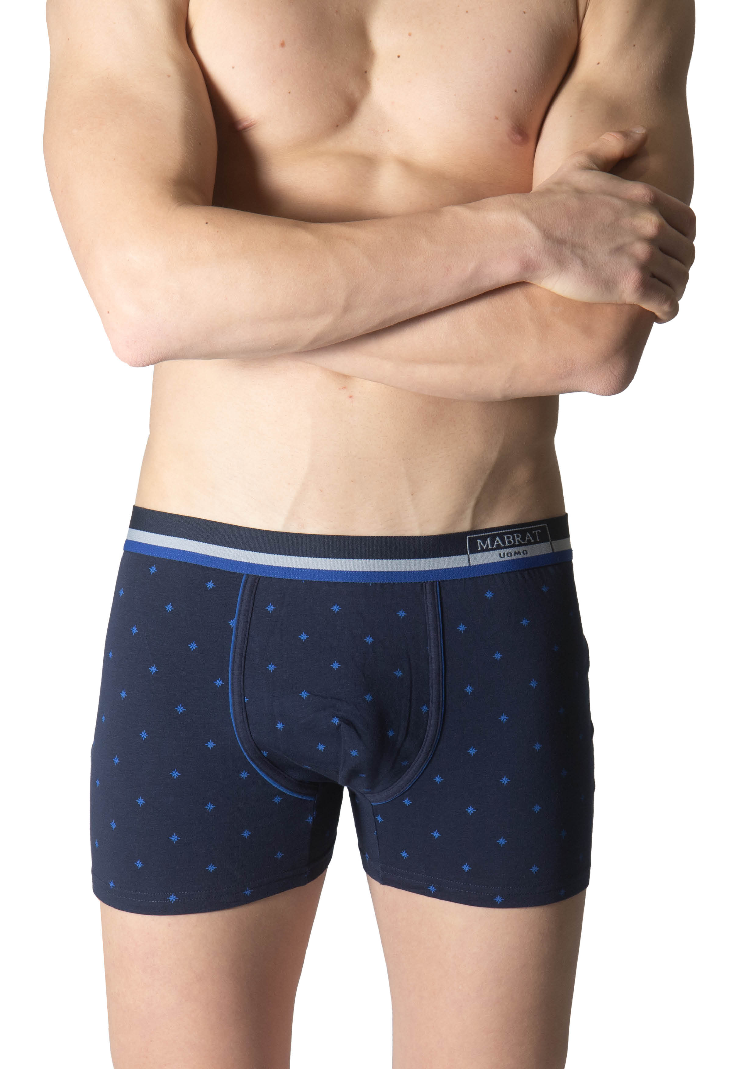 Boxer Uomo elastico esterno tema marinaio