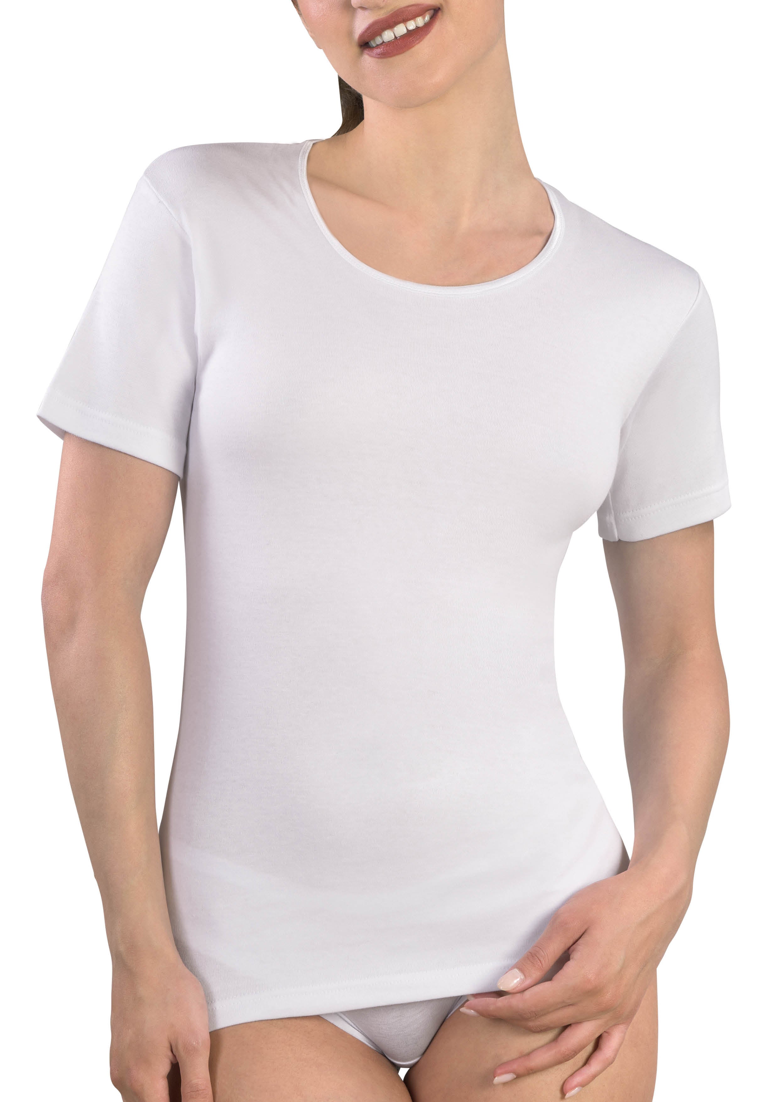 MAGLIA TERMICA MEZZA MANICA DONNA GIROCOLLO 92%PL 8% EA