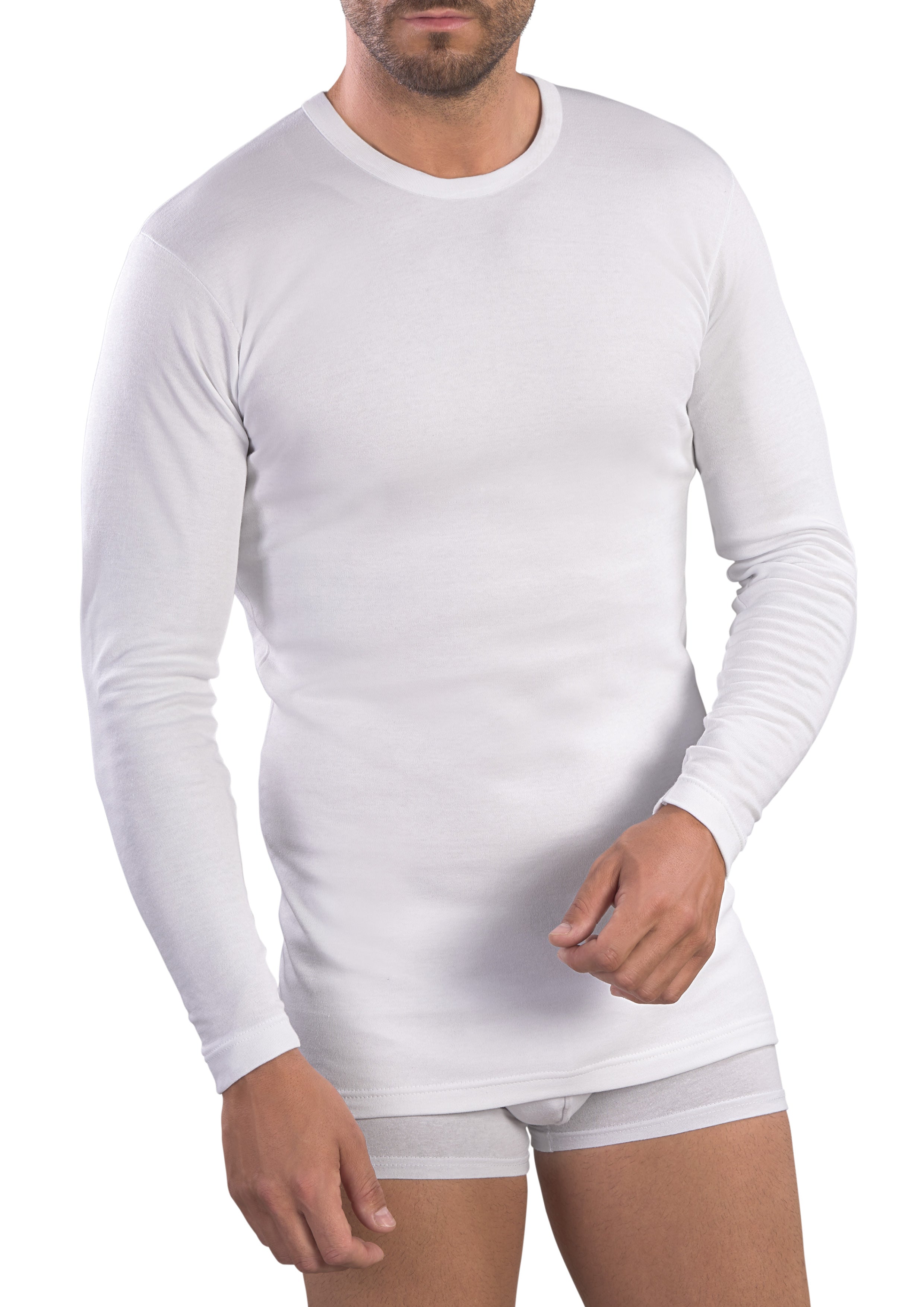 MAGLIA MANICA LUNGA GIRO COLLO BIELASTICO