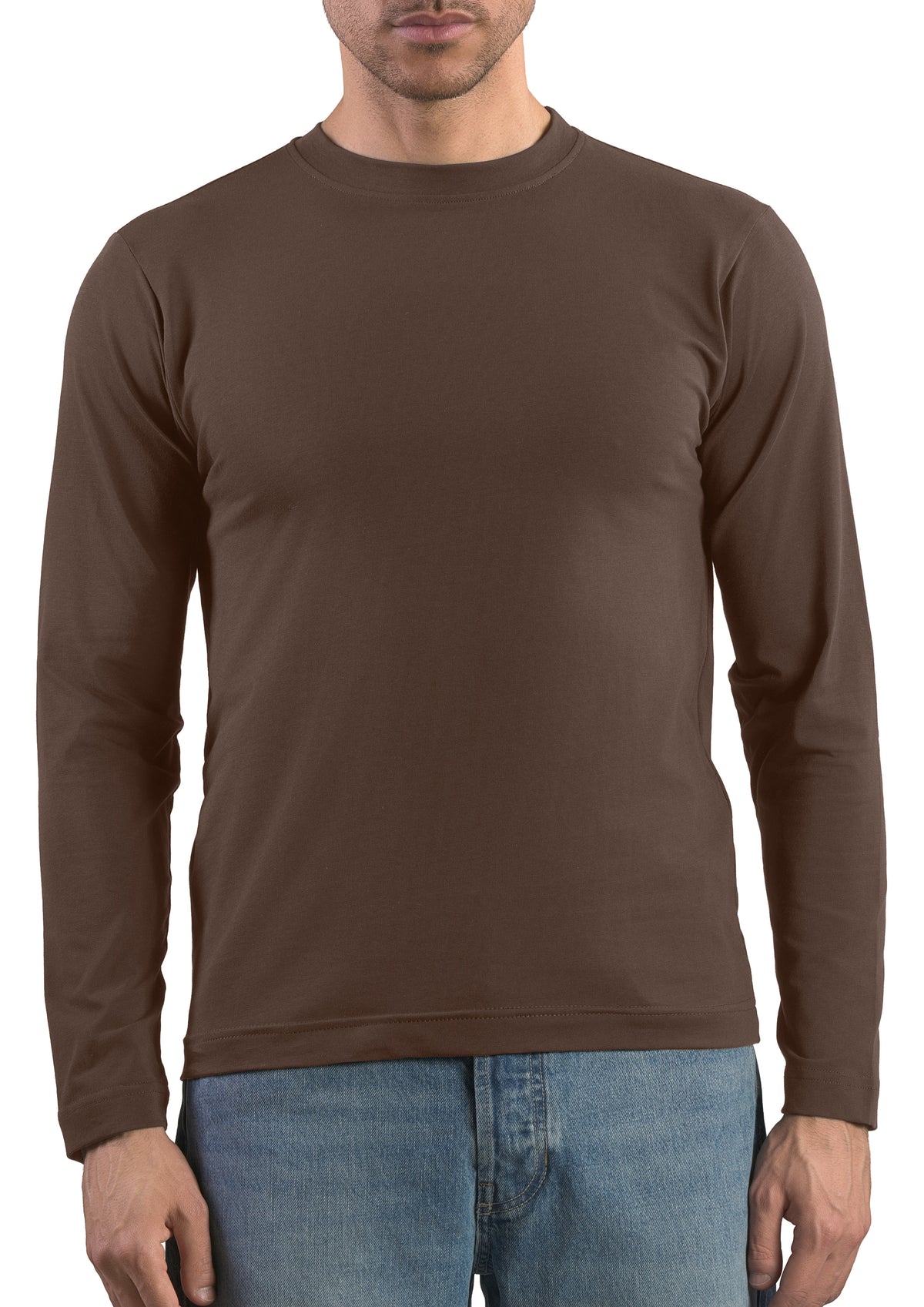 T-shirt Manica Lunga Sottogiacca in Modal e Filo di Scozia