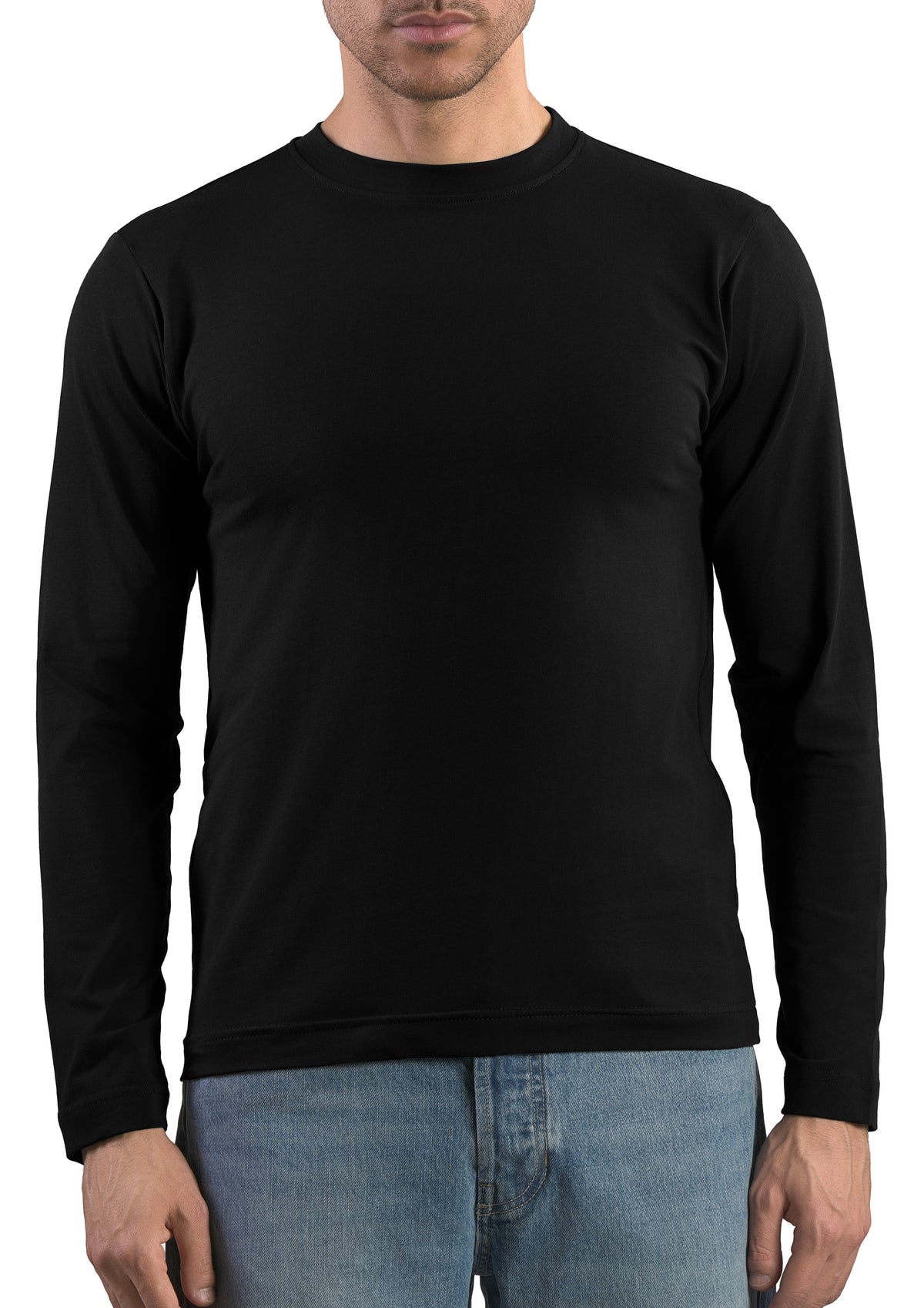 T-shirt Manica Lunga Sottogiacca in Modal e Filo di Scozia